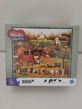 Charles Wysocki BLACK BIRDS ROOST 1000 Piece Puzzle NEW Sealed Americana 2009